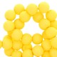 Acrylic beads 4mm Matt Freesia yellow